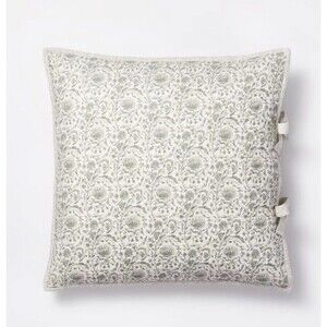 Threshold Studio McGee Cotton Slub Quilt Sham Light Teal Green NEW